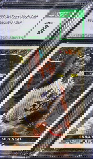 1993-94 Topps Black Gold #18 Shaquille O'Neal Orlando Magic LA Lakers CSG 8 