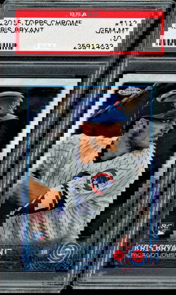 2015 Topps Chrome 112 Kris Bryant RC  PSA 10  Cubs