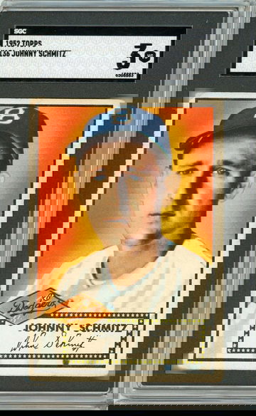 1952 Topps Johnny Schmitz #136 SGC 3 P1356