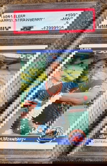 Darryl Strawberry 1984 Fleer RC PSA 9