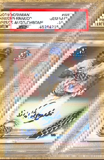 2019 Bowman Chrome Wander Franco Auto PSA 10