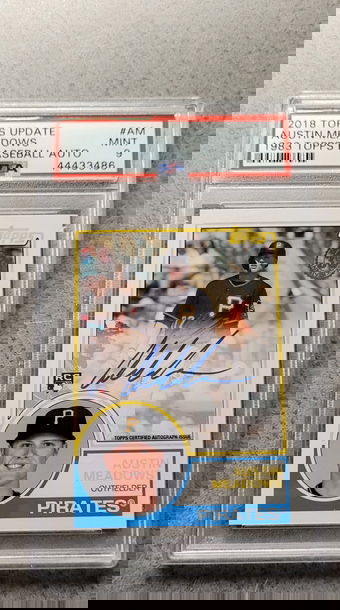 Austin Meadows rookie auto psa 9 2018 topps update 1983 topps baseball auto #AM