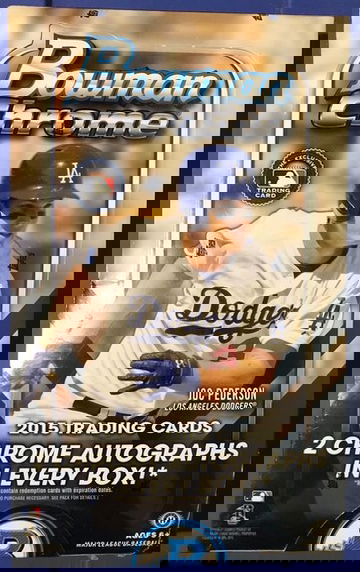 2015 Bowman Chrome Sealed Baseball Hobby Box (Devers, Bellinger, Torres)