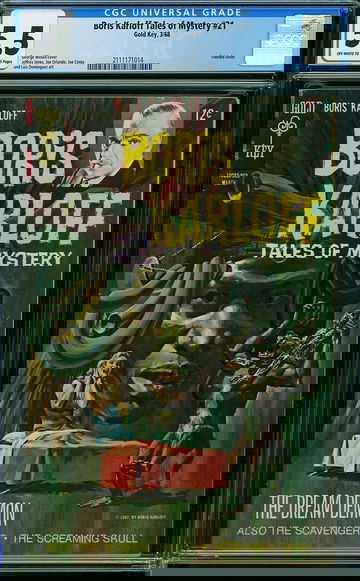 BORIS KARLOFF TALES OF MYSTERY #21, CGC 5.5 FN-