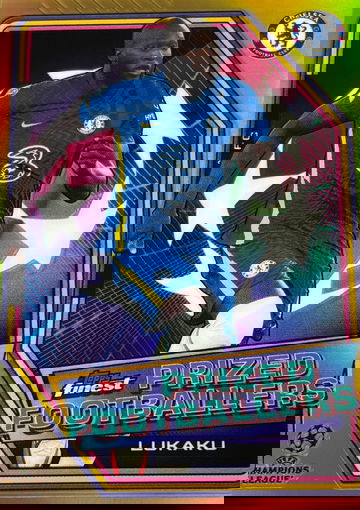 ROMELU LUKAKU 2021 TOPPS FINEST GOLD PRIZED FOOTBALLERS /50