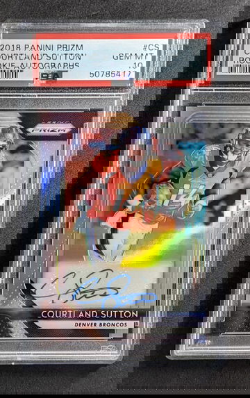 2018 Prizm Courtland Sutton RC Auto PSA 10