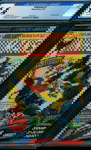 INHUMANS #1, CGC 9.4 NM