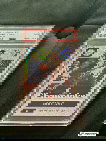 Herbert Jones Asia Gold Chronicles Rookie PSA 9 05/18, Jersey # Match