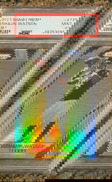 2017 Panini Silver Prizm #279 Deshaun Watson Texans RC Rookie PSA 9 MINT 