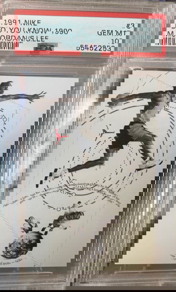 1991 Nike Do you Know 1990 Michael Jordan Spike Lee PSA 10 Gem Mint