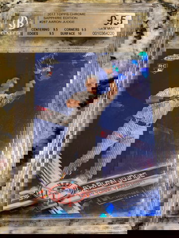 2017 Topps Chrome Aaron Judge Sapphire BGS 9.5