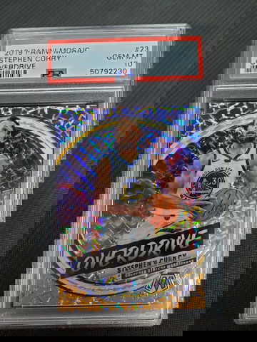 2019 Mosaic Overdrive Stephen Curry PSA 10