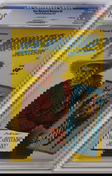 KEN MAYNARD WESTERN #4, CGC 9.0 VFNM