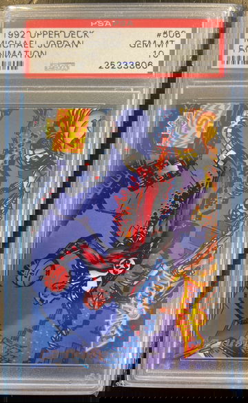 Michael Jordan psa 10 Fanimation 1992 upper deck 506 agent 23