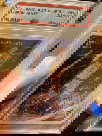 2018 panini donruss optic lebron james psa 10 lakers rc 