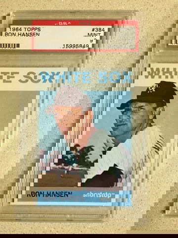 1964 Topps #384 Ron Hansen PSA 9 MINT WHITE SOX