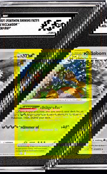 2021 Pokemon Shining Fates #013 Rillaboom Holographic SGC 9.5