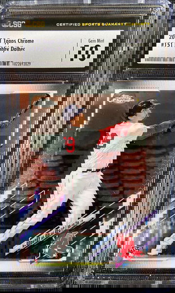 2021 Topps Chrome ROOKIE Bobby Dalbec CSG 10 GEM MINT LOW POP!