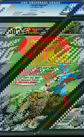 SWAMP THING #23, CGC 9.8 NM/MT -- HIGHEST GRADED