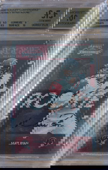 2008 Playoff Contenders Matt Ryan Rookie Ticket Auto Autograph BGS 9.5