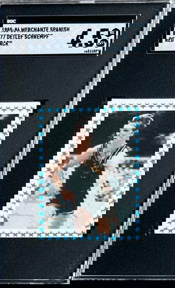 1985-86 Merchante Spanish Basketball 177 Detlef Schrempf - Red Back SGC 4.5 