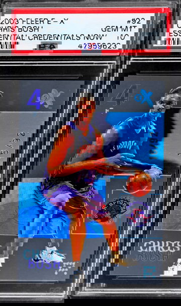 2003 Fleer E-X Chris Bosh Essential Credentials Now #92 PSA 10 #16/92 Pop 1