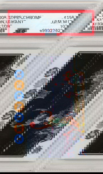 2008-09 Topps Chrome X-fractor 170/288 Kevin Durant #156 PSA 10 GEM MINT