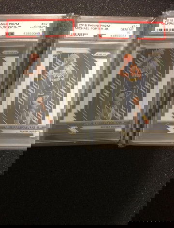 (2) Michael Porter 2018 Prizm PSA 10's