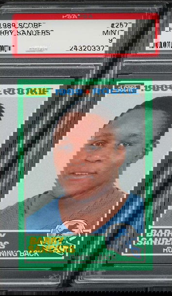 1989 Score #257 Barry Sanders PSA 9 Rookie RC HOF