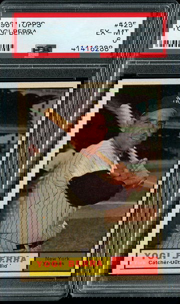 1961 Topps Yogi Berra HOF #425 PSA 6 EX-MT