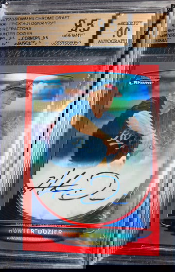 Hunter Dozier 2013 Bowman Chrome RED Auto RC /5