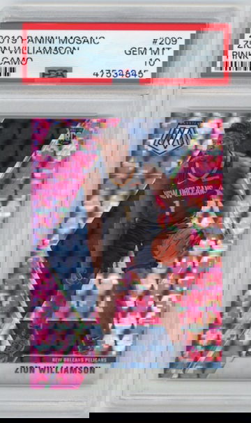 Zion Williamson 2019 Mosaic Pink Camo PSA 10 Rookie