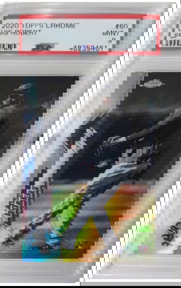 2020 Topps Chrome Luis Robert Variation SP #60 PSA 9