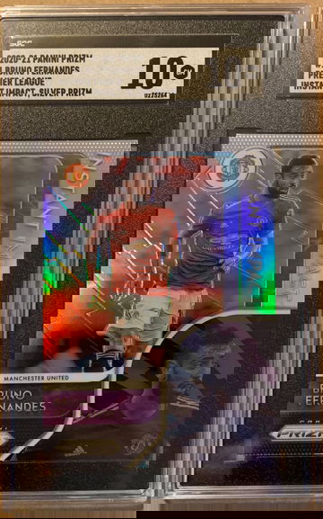 2020 Prizm EPL Instant Impact Silver Bruno Fernandes SGC 10