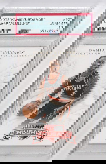 PSA 10 GEM MINT 2012 PANINI CRUSADE DAMIAN LILLARD RC #92