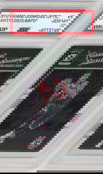 Giannis Antetokounmpo 2016 Donruss Optic PSA 10