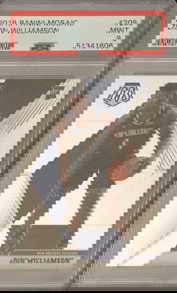 2019 Mosaic Zion Williamson RC Rookie PSA 9 Mint