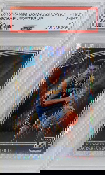 2018 Donruss Optic Shock Michael Porter Jr #182 PSA 9