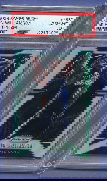 ZION WILLIAMSON 2019  Prizm Silver 248 PSA 10