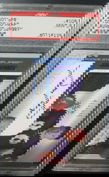 Todd Heap 2001 signed, jersey #437/900