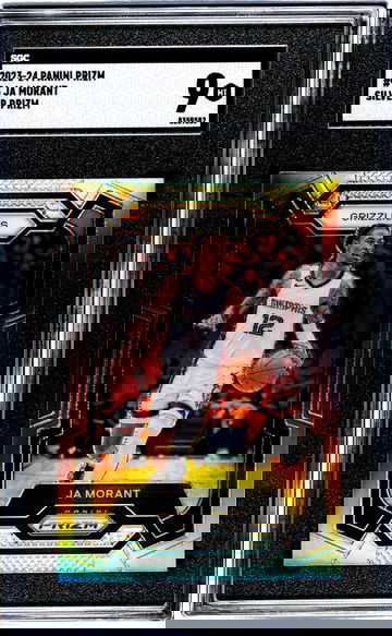 2023-24 Panini Prizm #96 Ja Morant Silver Prizm SGC 9