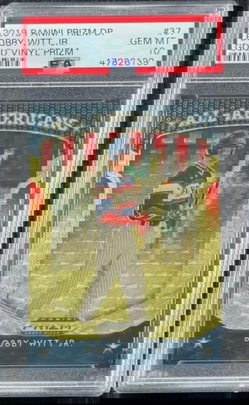 Bobby Witt Jr. 2019 Panini Prizm Draft Picks Gold Vinyl Prizm #37 #2/5 Rookie Card PSA GEM MINT 10