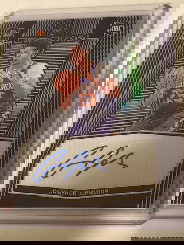 CAMERON JOHNSON 2019-20 OBSIDIAN AUTO ROOKIE #'D 40/99