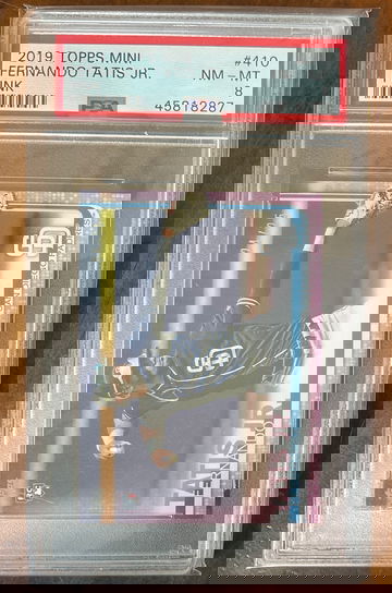 2019 Topps Mini #410 Fernando Tatis Jr. RC Pink 24/25 PSA 8