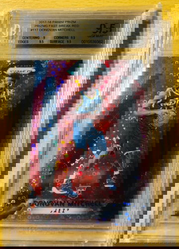 Prizm Fast Break Red Donovan Mitchell 9.5 Rare