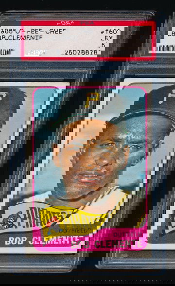 1965 OPC #160, Roberto Clemente PSA 5 EX