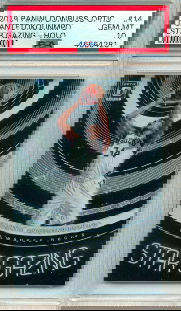 2019 Donruss Optic Giannis Antetokounmpo Star Gazing Holo PSA 10