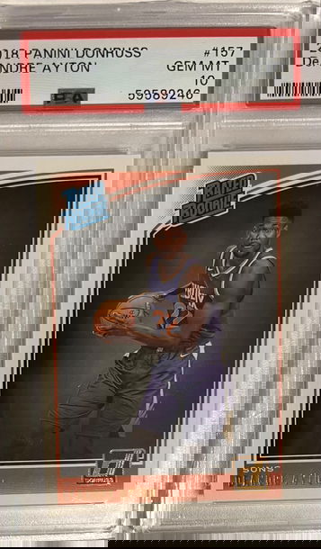 2018 Donruss DeAndre Ayton Rookie PSA 10 Suns