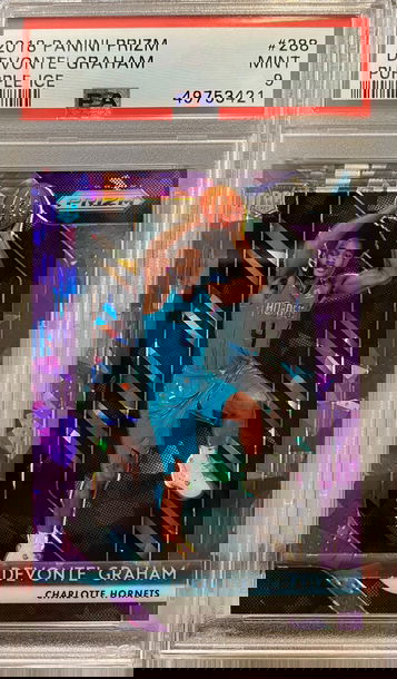 2018 Prizm Purple Ice /149 Devonte Graham PSA 9 