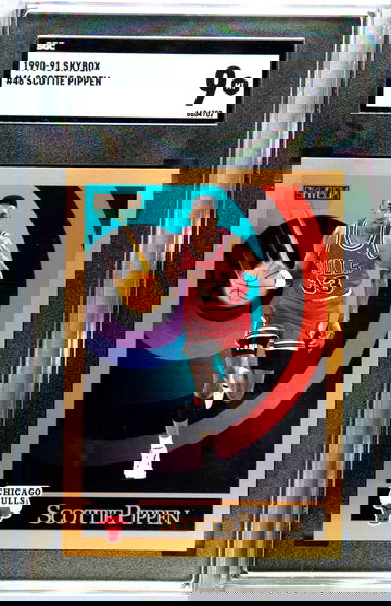 1990-91 Skybox #46 Scottie Pippen SGC 9 MINT